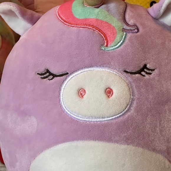 890. Squishmallows Silvia Unicorn Pink Purple  Summer By Kellytoy New - Picture 3 of 8